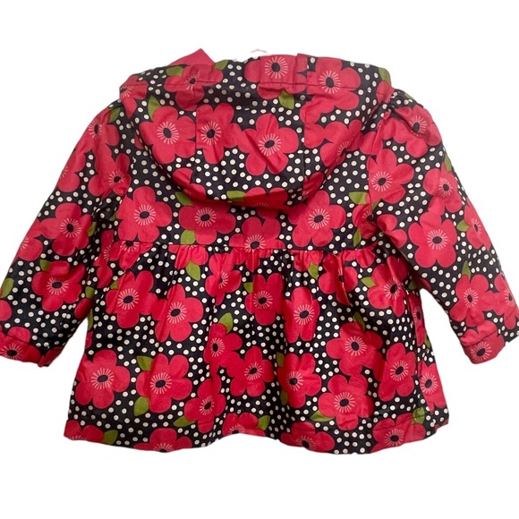2012 VTG Gymboree Floral Rain Jacket Size 12-24 Months - Picture 4 of 9